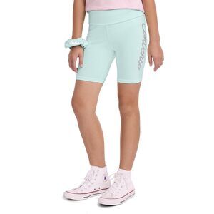 Converse Girls Printed Shine Biker Shorts (Big Kids) Light Dew MD (10 Big Kid)